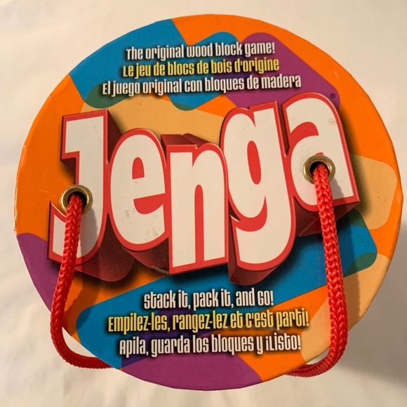 Hasbro NEW Jenga Wooden Blocks Stacking Tumbling Tower Game - Picture 7 of 8